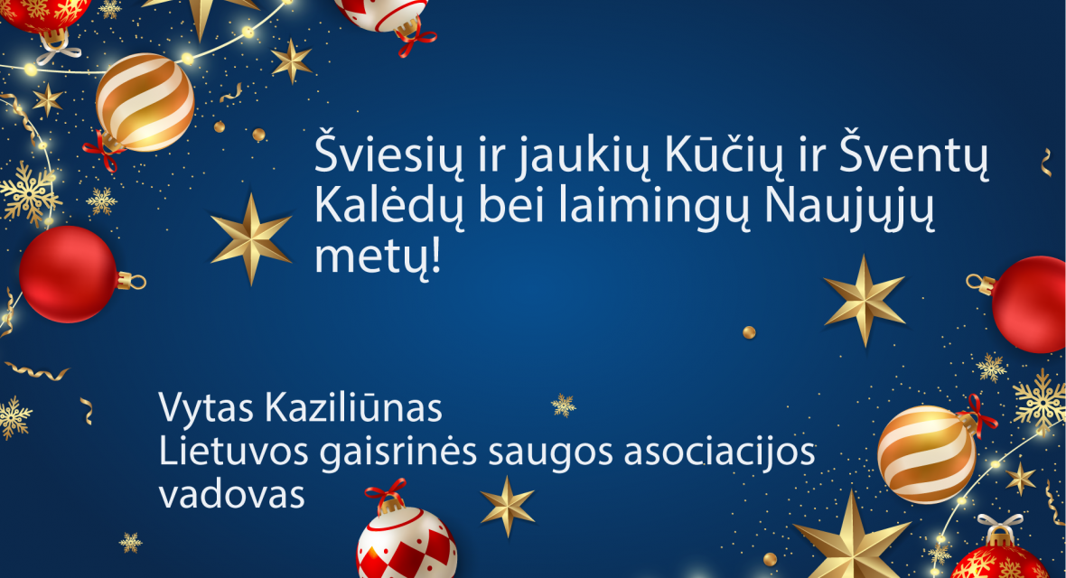 Šviesių ir jaukių Kūčių ir Šventų Kalėdų bei laimingų Naujųjų metų!