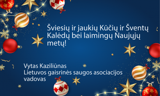 Šviesių ir jaukių Kūčių ir Šventų Kalėdų bei laimingų Naujųjų metų!