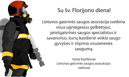 Sveikinimas su Šv. Florijono diena